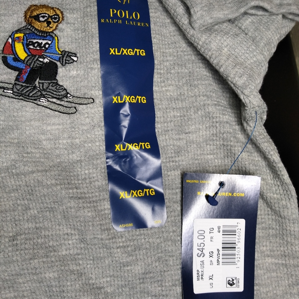 Mens Polo by Ralph Lauren long sleeve sleepwear to